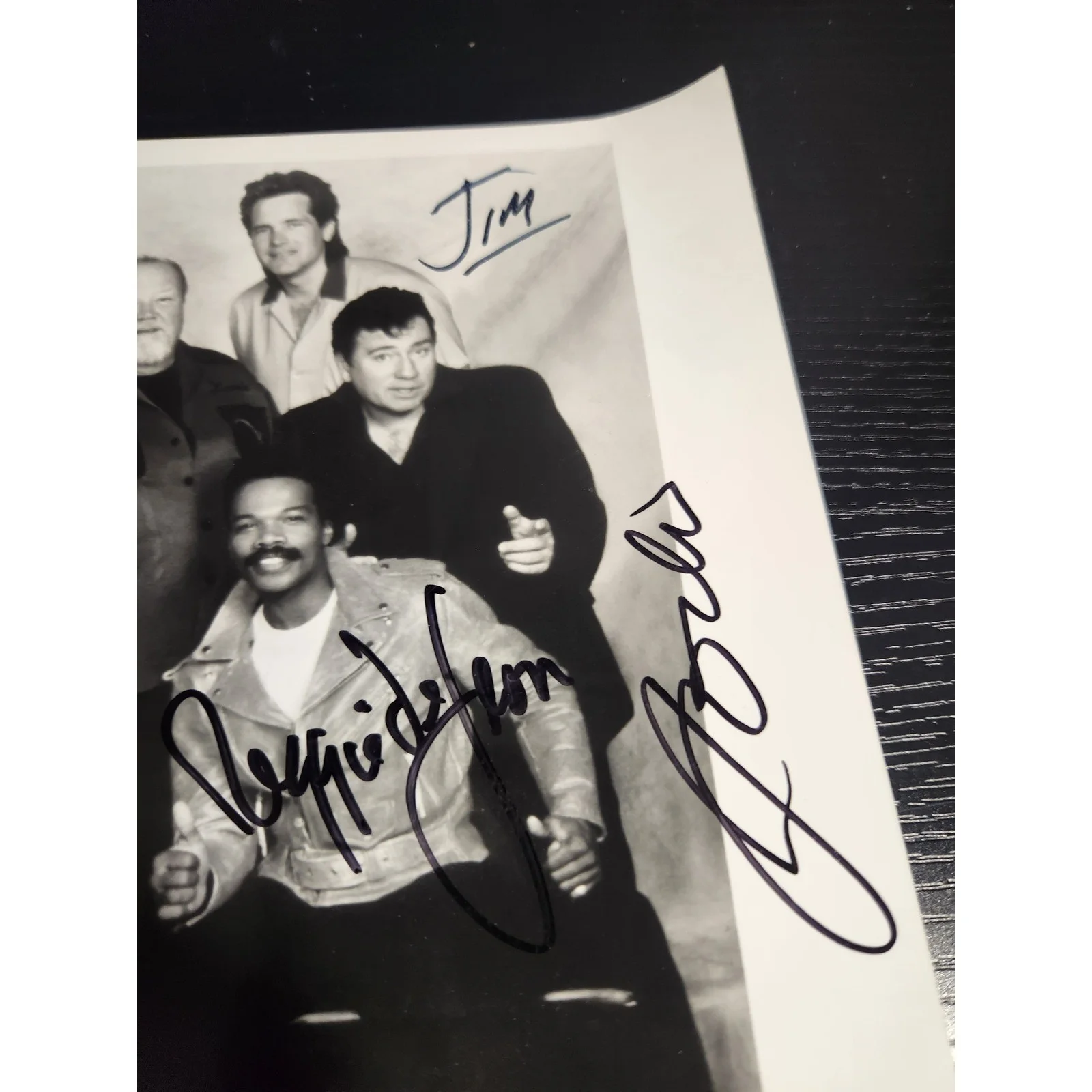 Vintage Sha Na Na Autographed Black and White Photo Get A Job Talent Group, изображение 4
