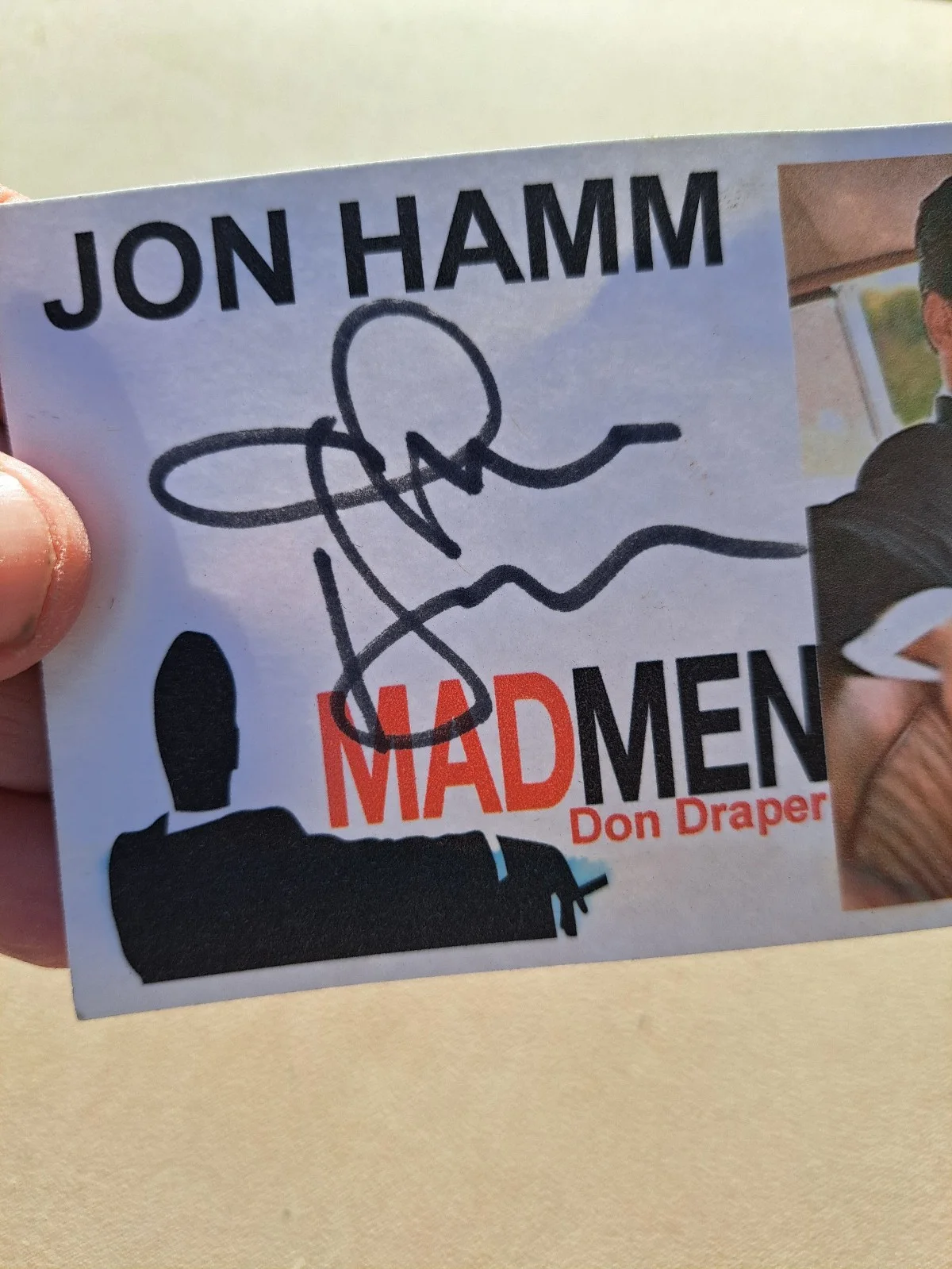 Jon Hamm — Jon Hamm signed Mad Men 8x10 Don Draper photo RARE, image 3