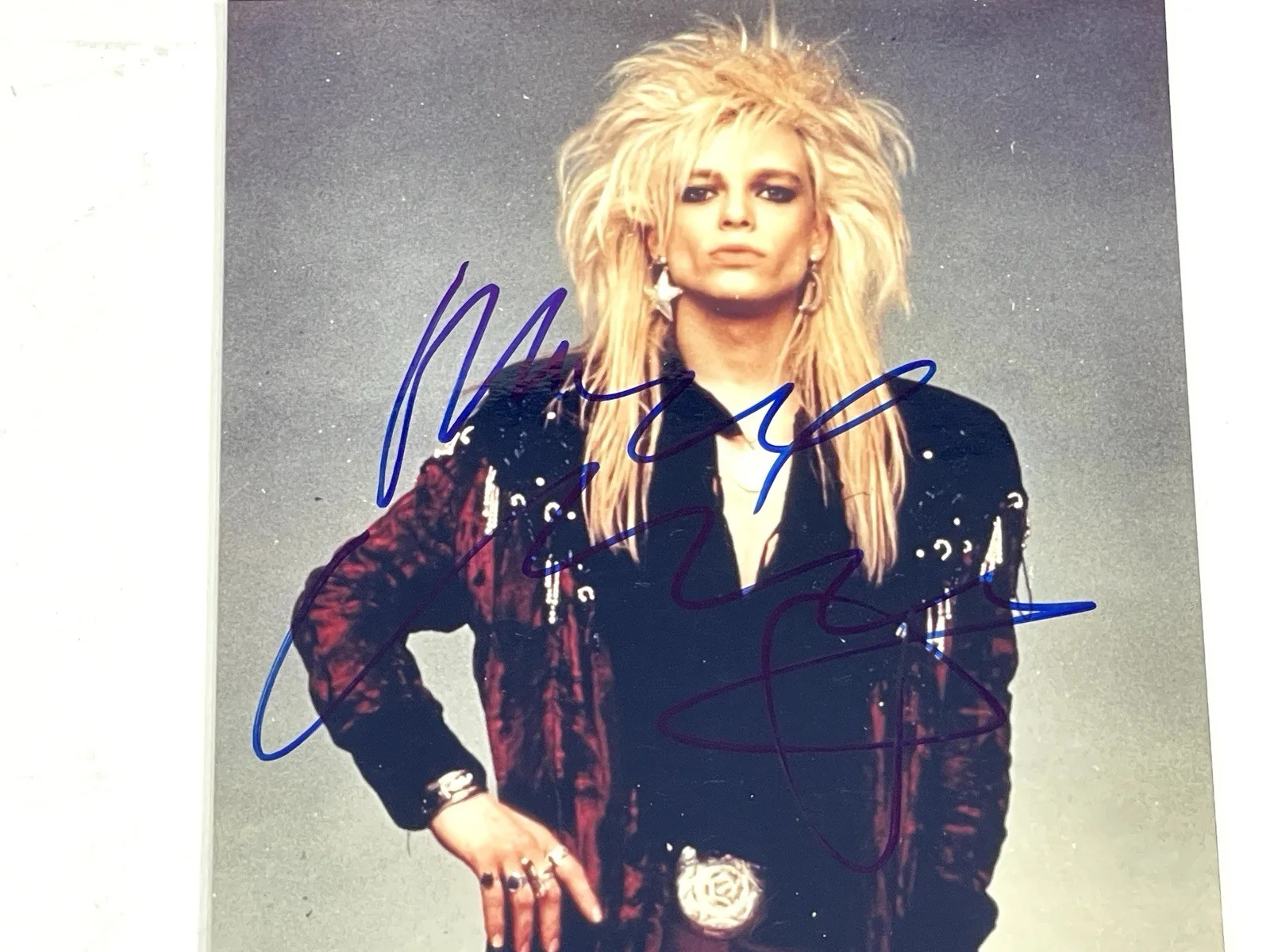 Hanoi Rocks Michael Monroe Autographed 8x10 Signed Photo Finnish Glam Rock Band, изображение 2