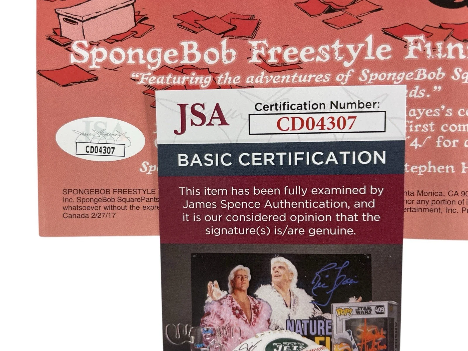 Stephen Hillenburg — Stephen Hillenburg Signed SpongeBob SquarePants Freestyle Funnies Comic Book JSA, image 3