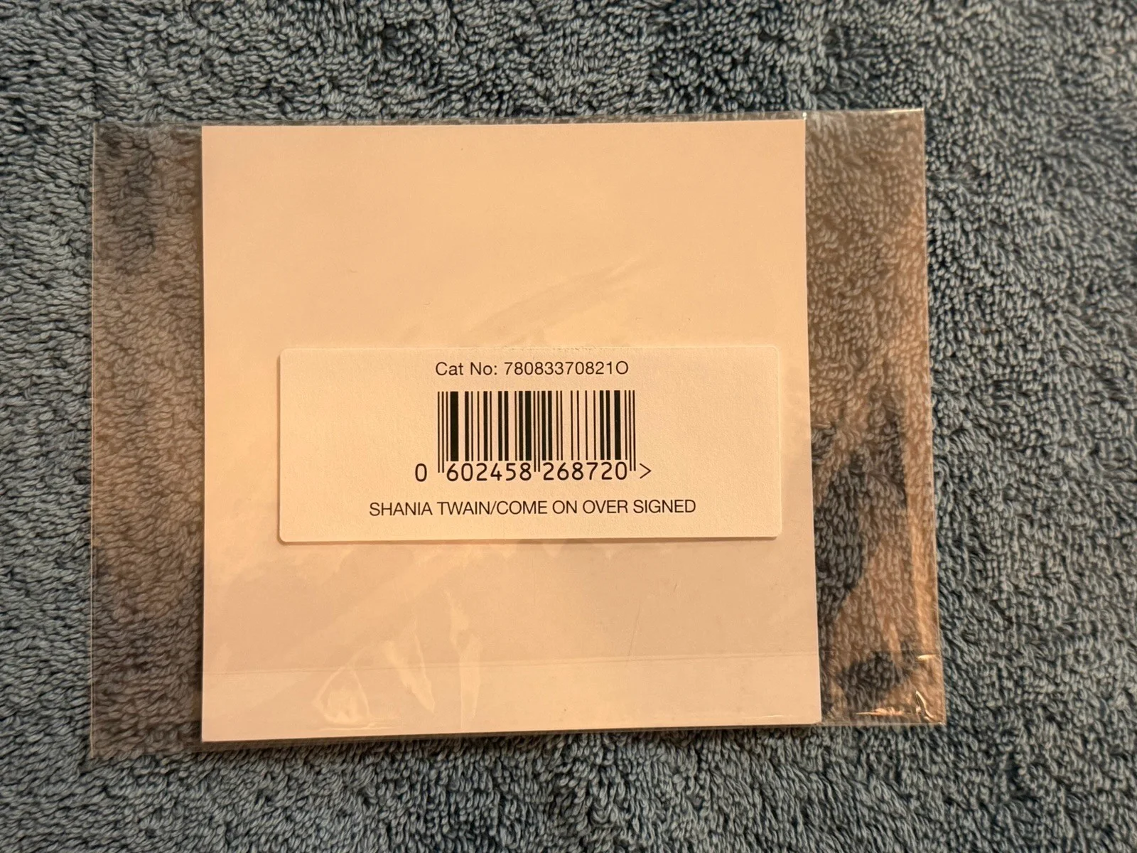 Shania Twain Come On Over Autographed Signed Art card New Sealed Hand signed, изображение 2