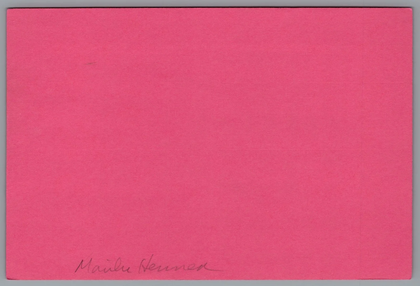 Marilu Henner — Marilu Henner Signed 4x6 Index Card Taxi Autographed, image 2