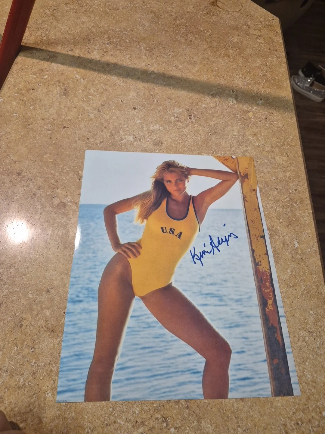 Kim Alexis — Kim Alexis Super Model Actress Signed Sexy 8x10 Photo