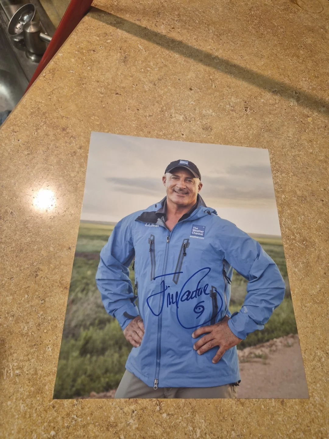 Jim Cantore — Jim Cantore The Weather Channel Signed Weather Man 8x10 Photo