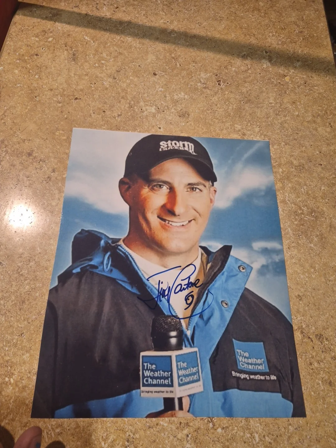 Jim Cantore — Jim Cantore The Weather Channel Signed Weather Man 8x10 Photo