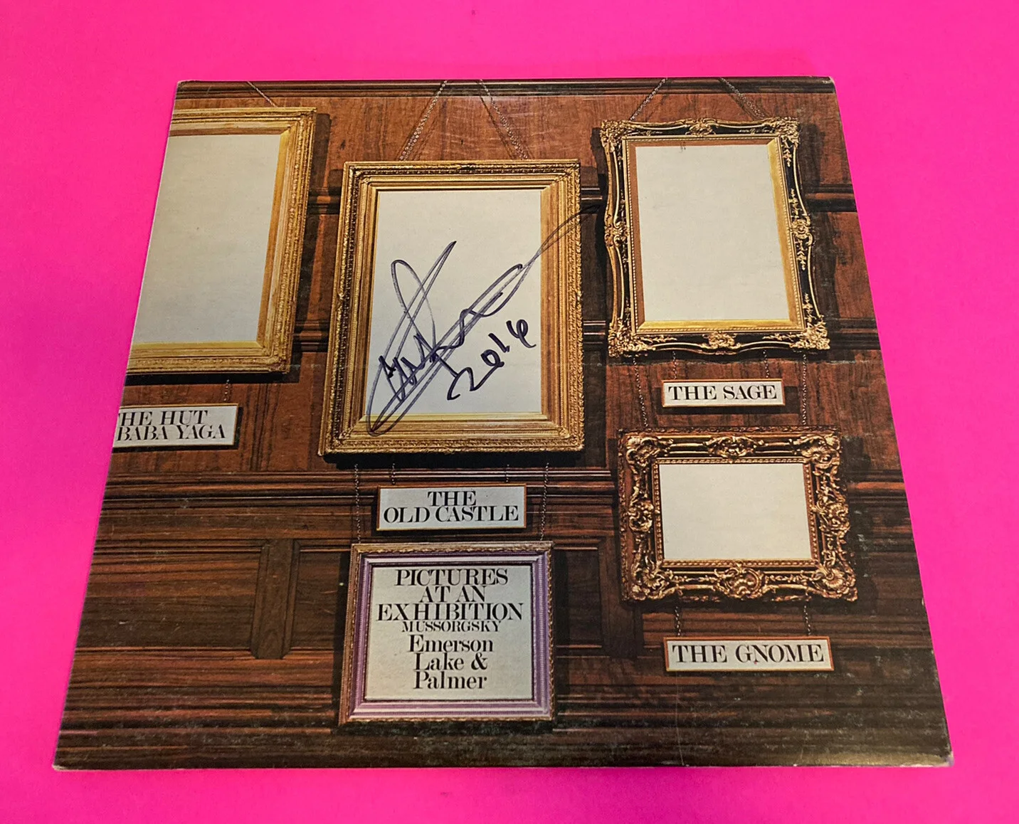 CARL PALMER SIGNED EMERSON LAKE & PALMER VINYL LP *EXACT PROOF*, image 2