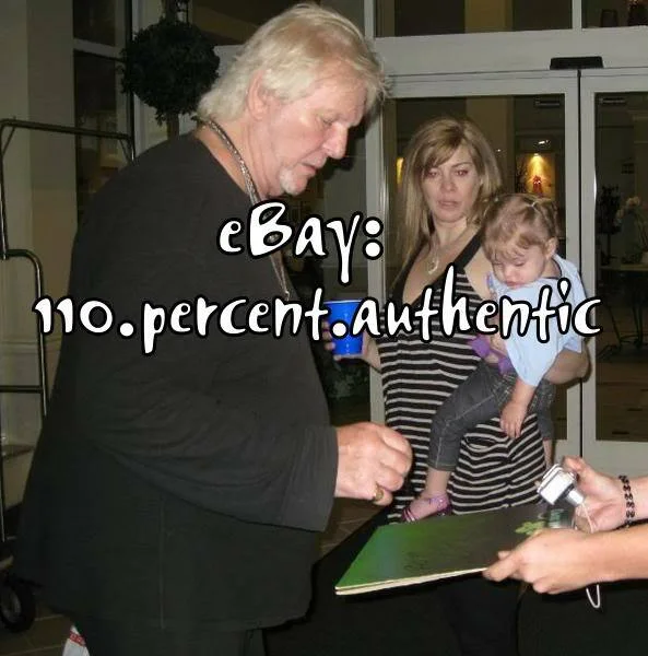 YES x2 ALAN WHITE CHRIS SQUIRE SIGNED BIG VINYL LP *EXACT PROOF*, image 3
