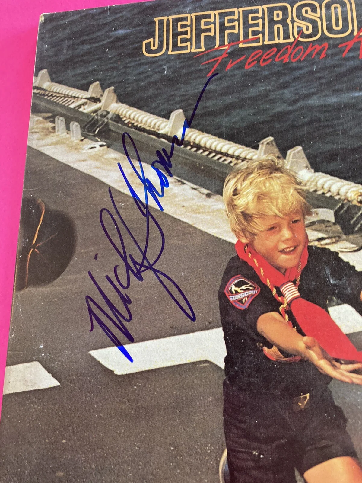 MICKEY THOMAS SIGNED STARSHIP FREEDOM AT POINT ZERO VINYL LP * EXACT PROOF*, image 4