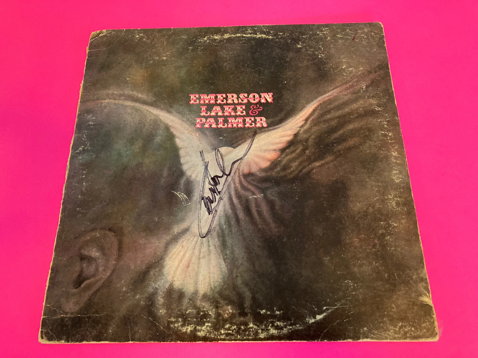 CARL PALMER SIGNED EMERSON LAKE & PALMER VINYL LP *EXACT PROOF* PSA BECKETT, изображение 2