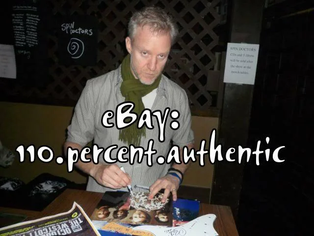 SPIN DOCTORS x5 ENTIRE BAND SIGNED AUTOGRAPHED DRUM HEAD #b *EXACT PROOF*, image 3