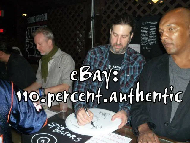 SPIN DOCTORS x5 ENTIRE BAND SIGNED AUTOGRAPHED DRUM HEAD #b *EXACT PROOF*, image 4