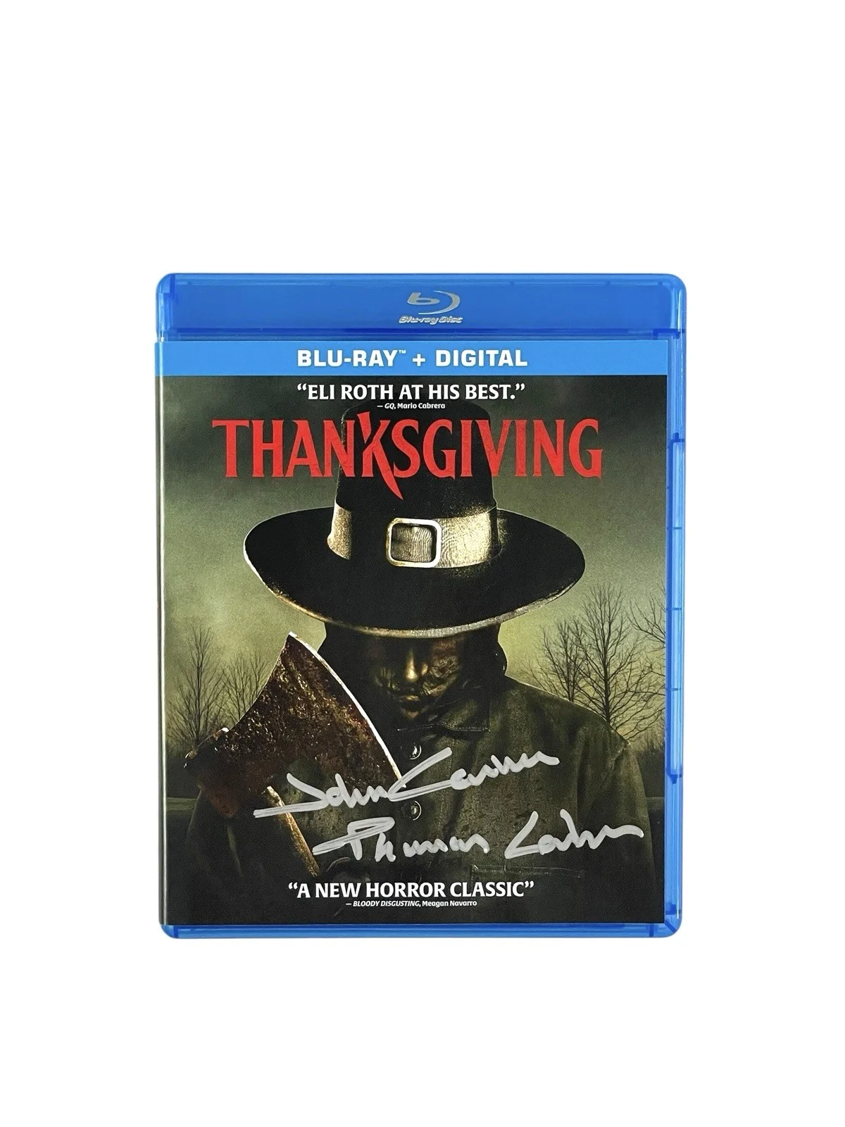 Thomas Lorber — Thomas Lorber Autographed John Carver Signed Thanksgiving Horror Movie Blu-Ray, изображение 2