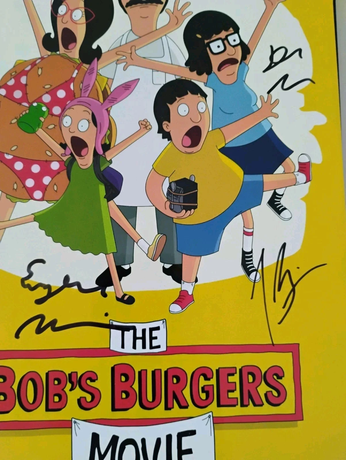 h John Benjamin Eugene mirman Dan mintz — BOB TINA & GENE BELCHER H JON BENJAMIN DAN MINTZ EUGENE MIRMAN SIGNED 8X10 PHOTO, изображение 2