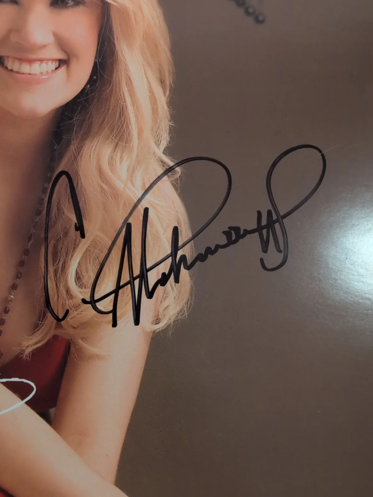 Carrie Underwood Signed Live 2006 Photo, image 4