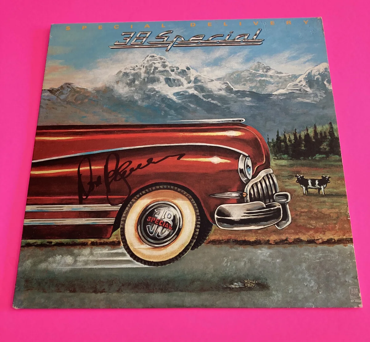 38 SPECIAL DON BARNES SIGNED AUTOGRAPHED SPECIAL DELIVERY VINYL LP *EXACT PROOF*, image 2