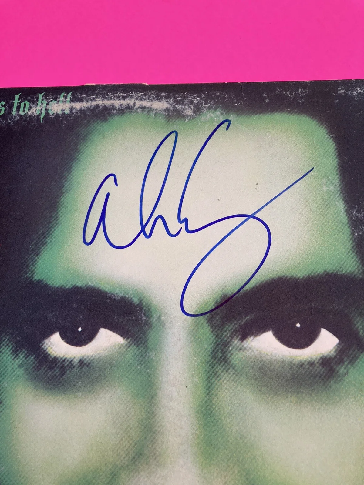ALICE COOPER SIGNED AUTOGRAPHED GOES TO HELL VINYL LP *EXACT PROOF*, image 4