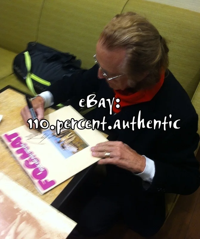 FOGHAT ROGER EARL SIGNED AUTOGRAPHED ROCK & ROLL OUTLAWS VINYL LP *EXACT PROOF*, изображение 2