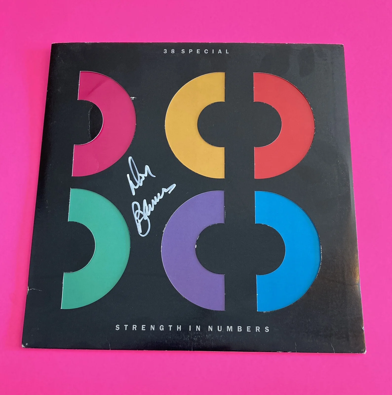 38 SPECIAL DON BARNES SIGNED STRENGTH IN NUMBERS VINYL LP *EXACT PROOF*, image 2