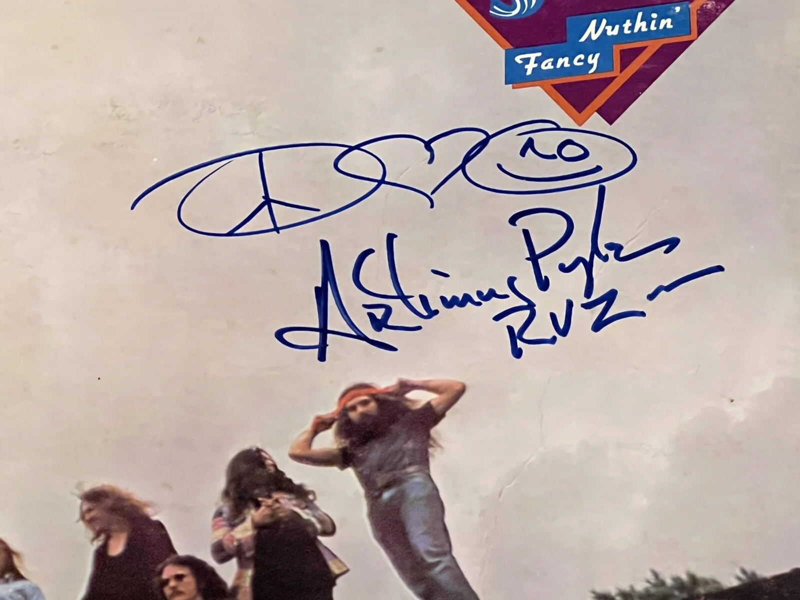 ARTIMUS PYLE LYNYRD SKYNYRD SIGNED NUTHIN FANCY VINYL RECORD *EXACT PROOF* JSA, image 4