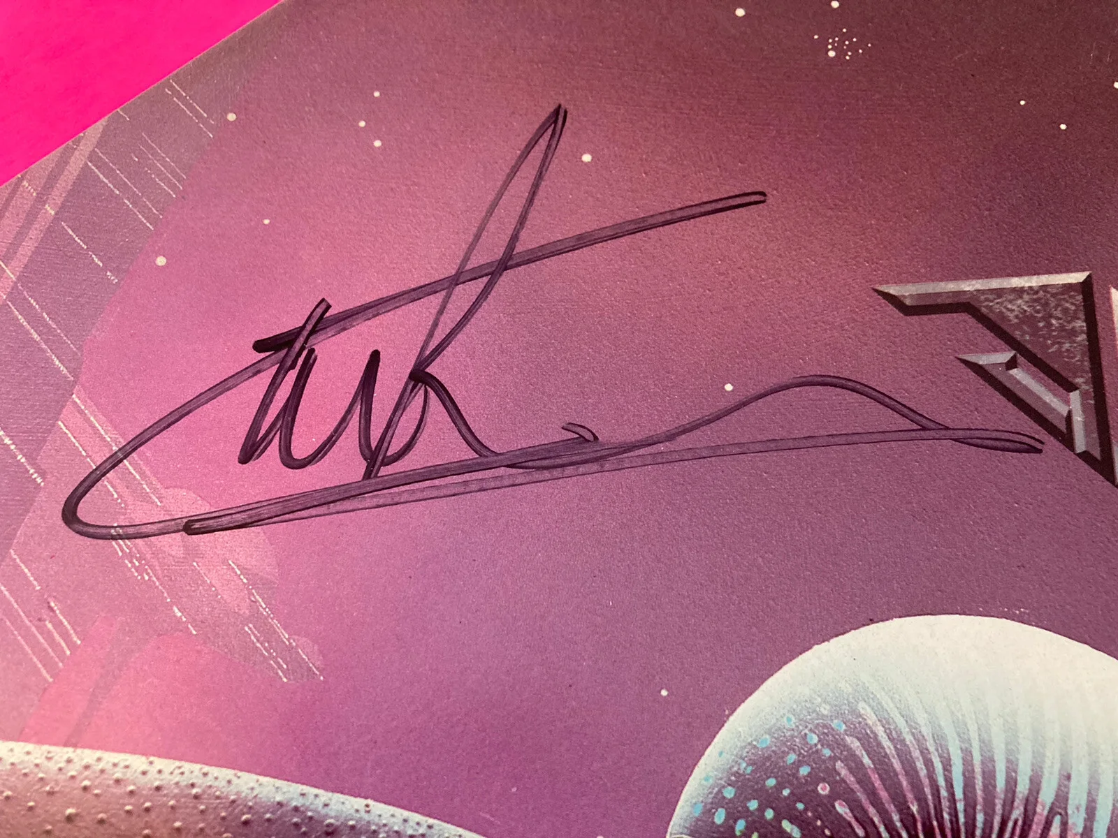 CARL PALMER SIGNED ASIA ASTRA VINYL LP *EXACT PROOF*, image 3