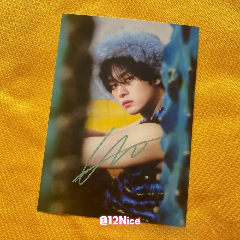 Stray Kids LEE KNOW Photo Autographed Signed K-POP Collection 4*6 2026, изображение 3