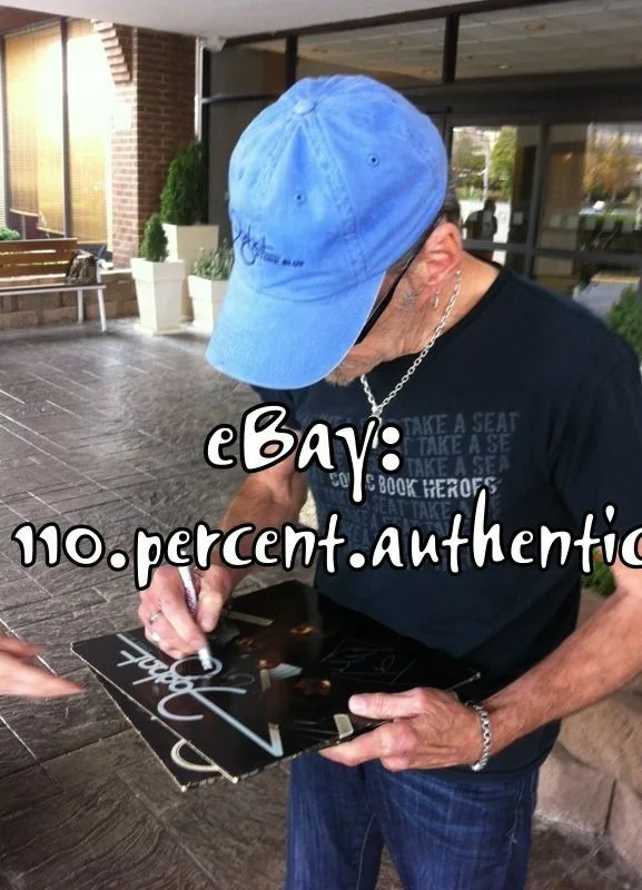 FOGHAT x2 CRAIG MACGREGOR ROGER EARL SIGNED STONE BLUE VINYL LP *EXACT PROOF*, image 2