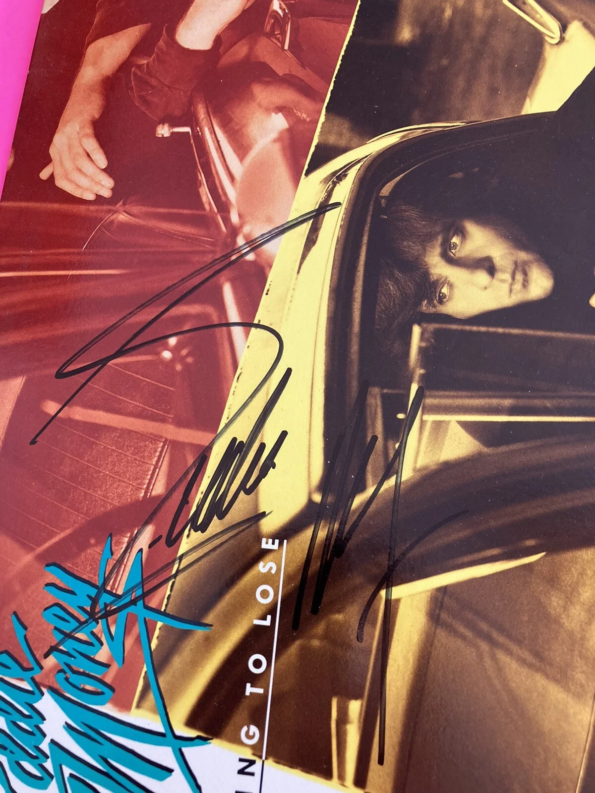 EDDIE MONEY AUTOGRAPHED RECORD NOTHIN TO LOOSE VINYL LP *PROOF*, image 3