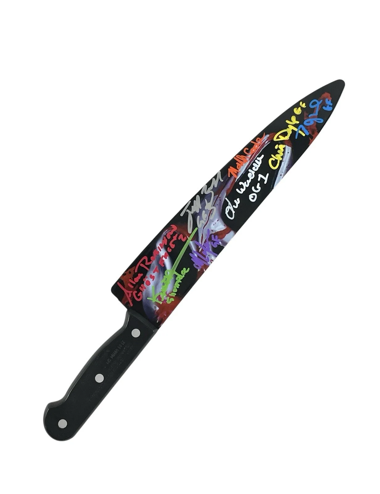 Cast — Scream Autographed Prop Replica Licensed Knife Signed 8 Ghostface Performers JSA, image 2