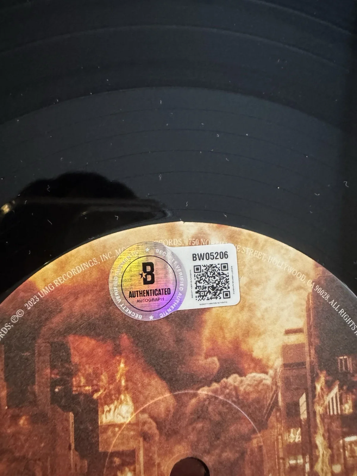 OFFSET SIGNED VINYL DISC BECKETT COA AUTHENTIC AUTOGRAPH MUSIC RAPPER READ DESCR, image 3