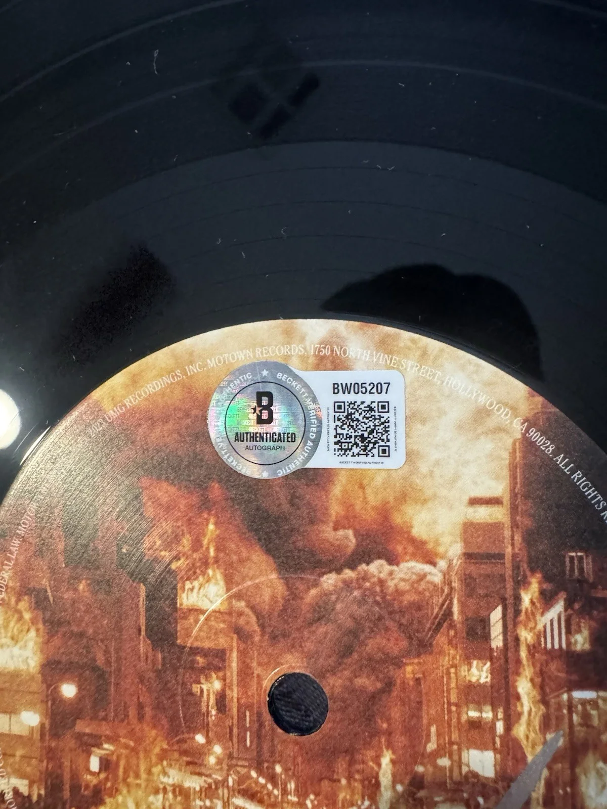 OFFSET SIGNED VINYL DISC BECKETT COA AUTHENTIC AUTOGRAPH MUSIC RAPPER READ DESCR, image 3