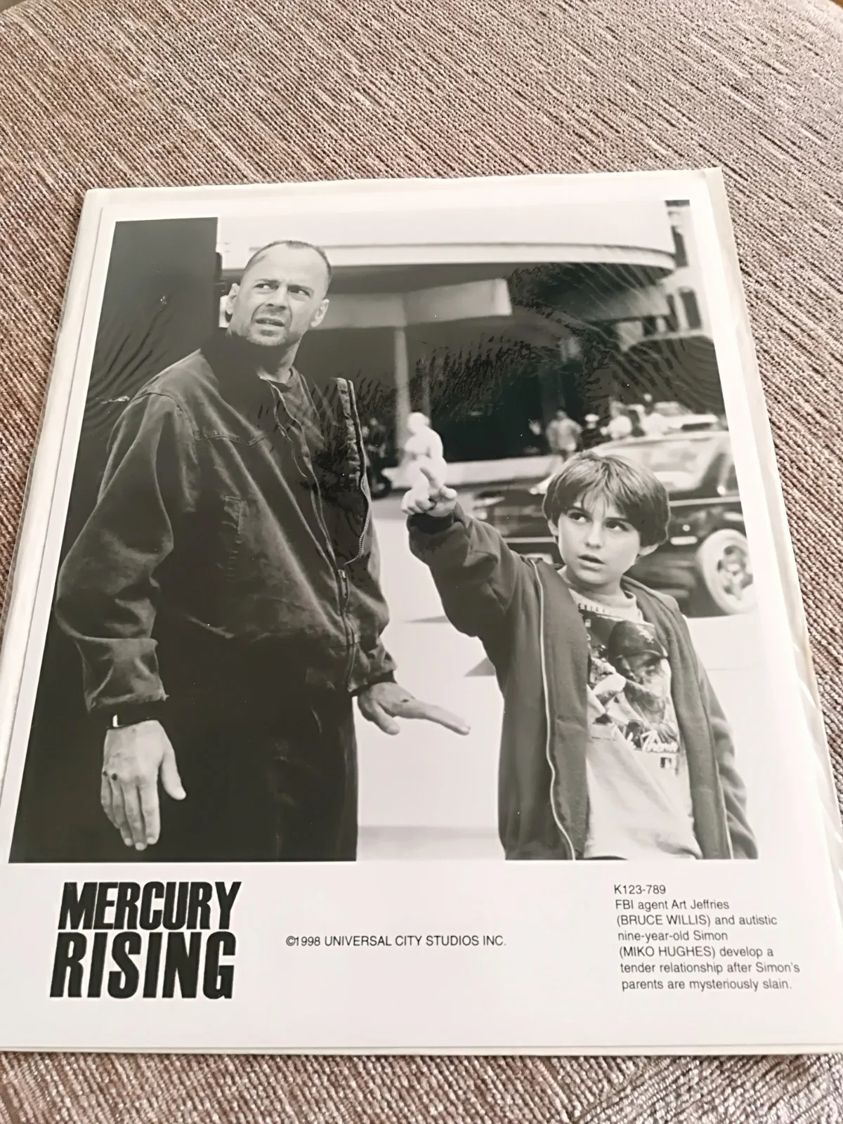 MERCURY RISING PRESS PACK PROMO STILLS STARRING BRUCE WILLIS FROM 1998, image 2