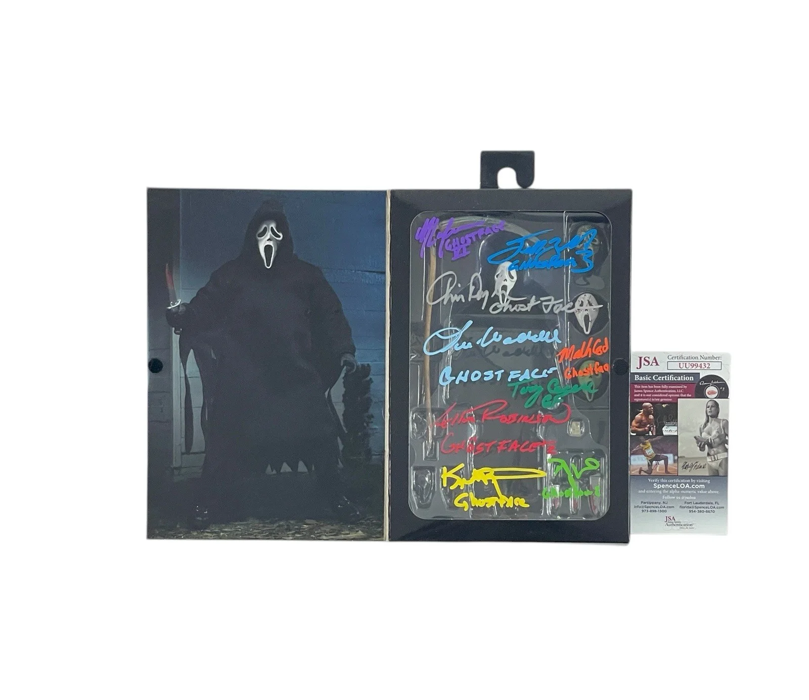 Cast — Scream Cast Signed Ghostface Ultimate 7” NECA Action Figure 9 Horror Movie JSA, image 2