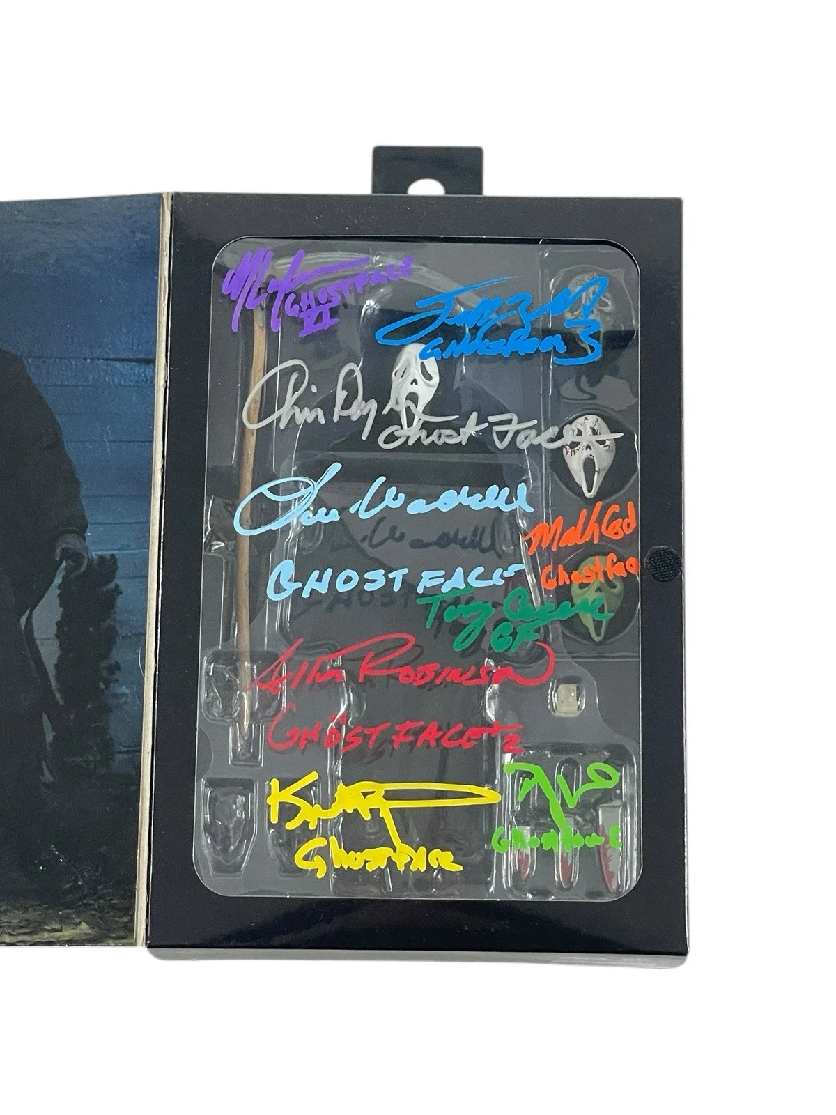 Cast — Scream Cast Signed Ghostface Ultimate 7” NECA Action Figure 9 Horror Movie JSA, image 3