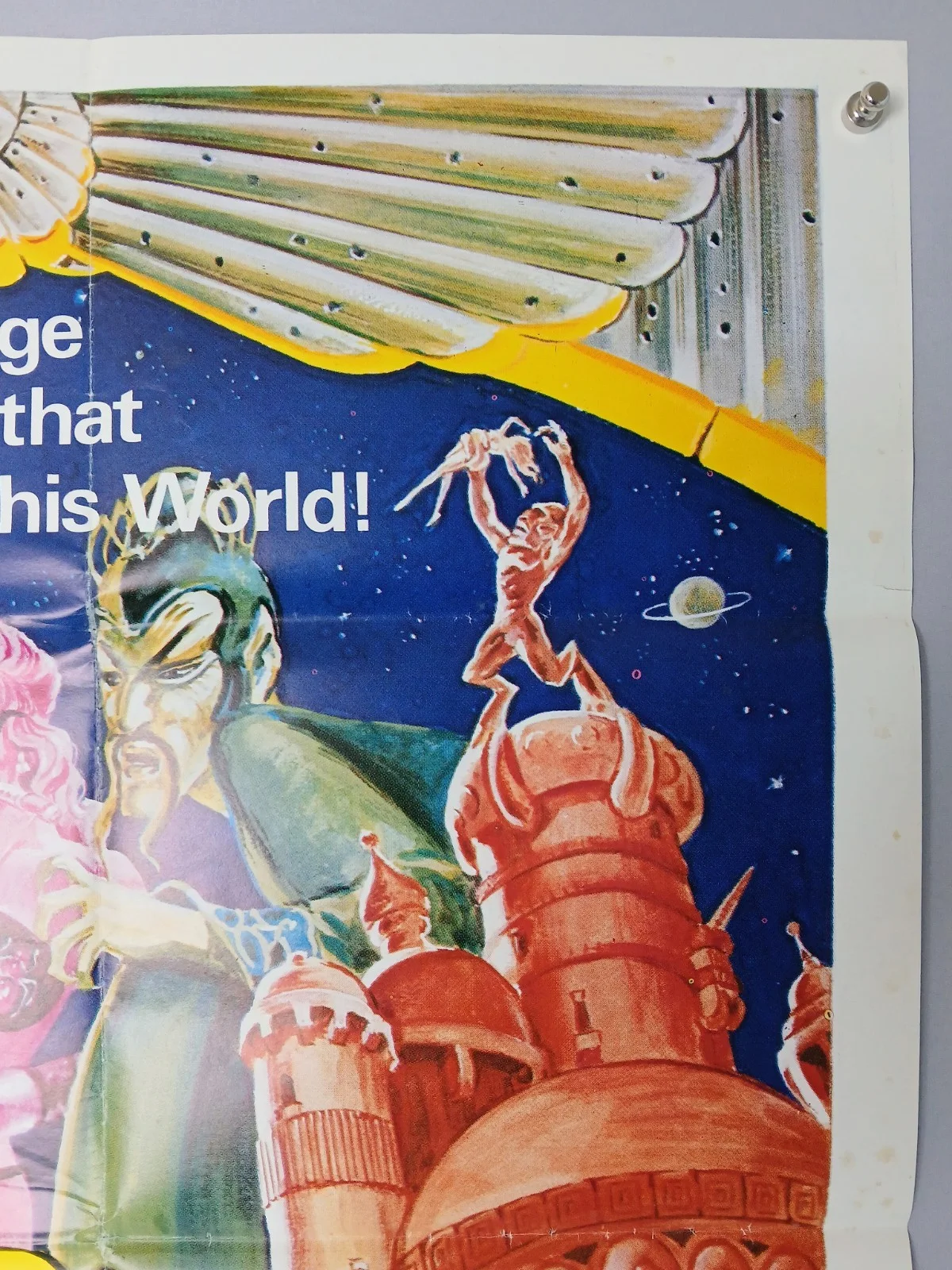 FLESH GORDON (1974) original UK quad poster - sci-fi sex spoof - Sam Peffer art, image 5