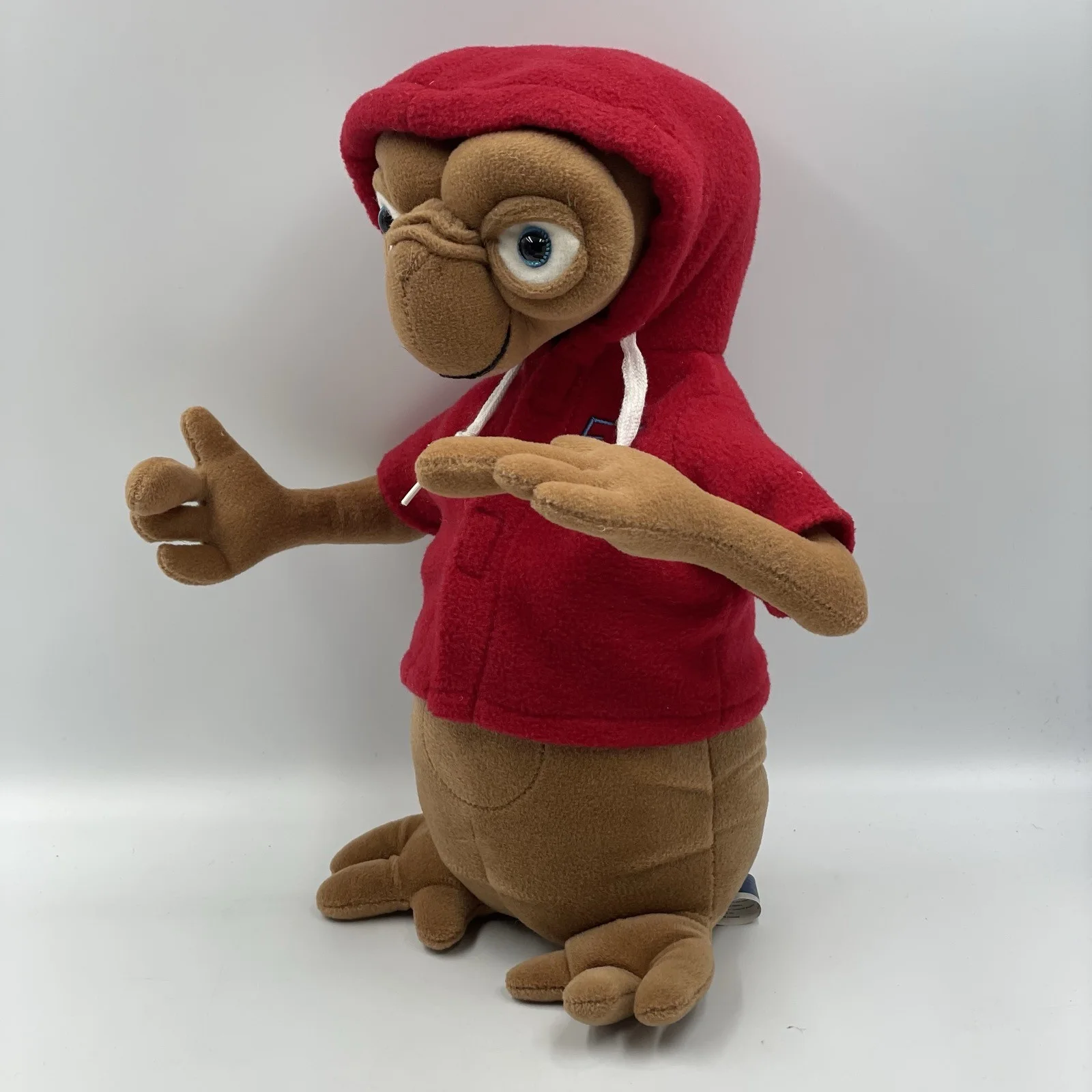 E.T The Extra-Terrestrial with Red Hoodie Vintage 11” Soft Plush Toy • Posable, image 2