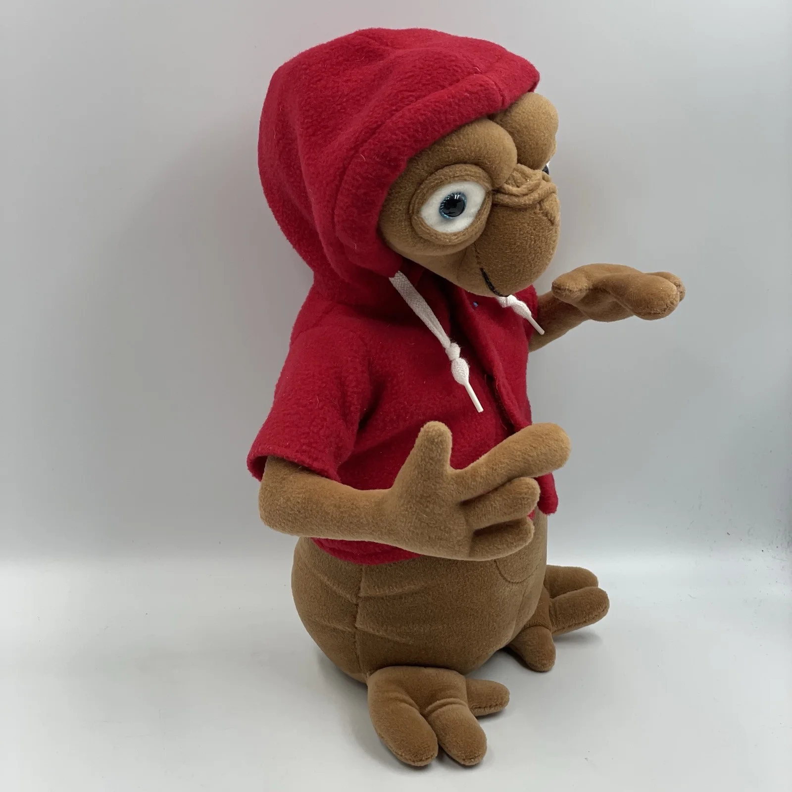 E.T The Extra-Terrestrial with Red Hoodie Vintage 11” Soft Plush Toy • Posable, image 4
