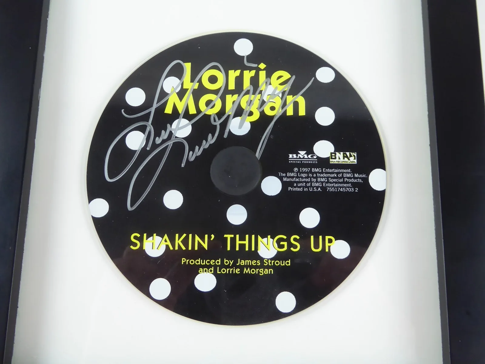 Lorrie Morgan Signed Autograph Shakin Things Up Framed Display Matted CD W/Cover, image 2