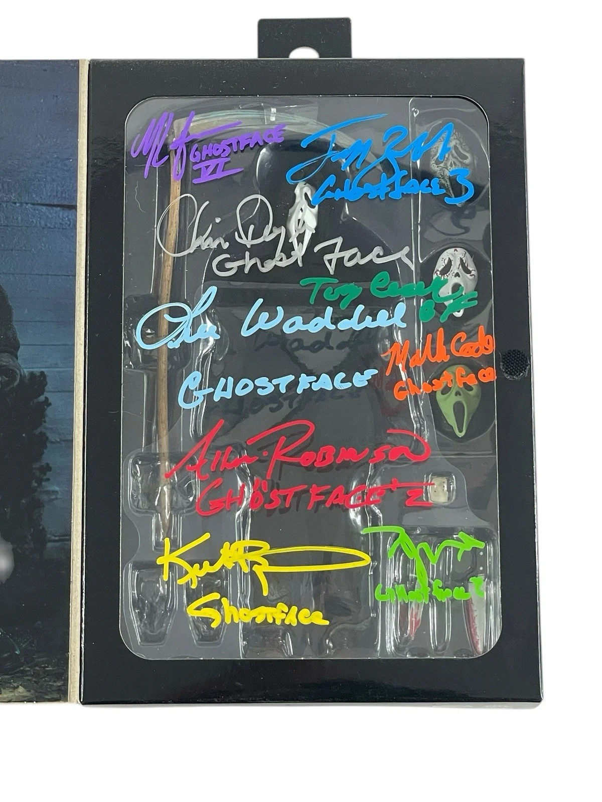 Cast — Scream Cast Signed Ghostface Ultimate 7” NECA Action Figure 9 Horror Movie JSA, image 2