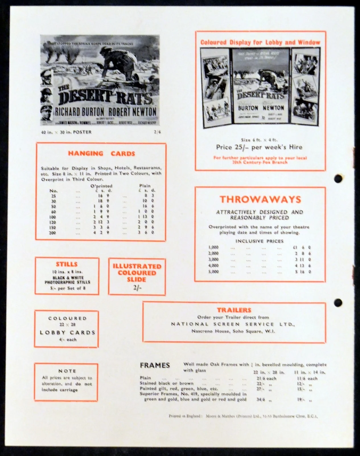 DESERT RATS 1953 Richard Burton, James Mason, Robert Newton UK PRESSBOOK, image 4