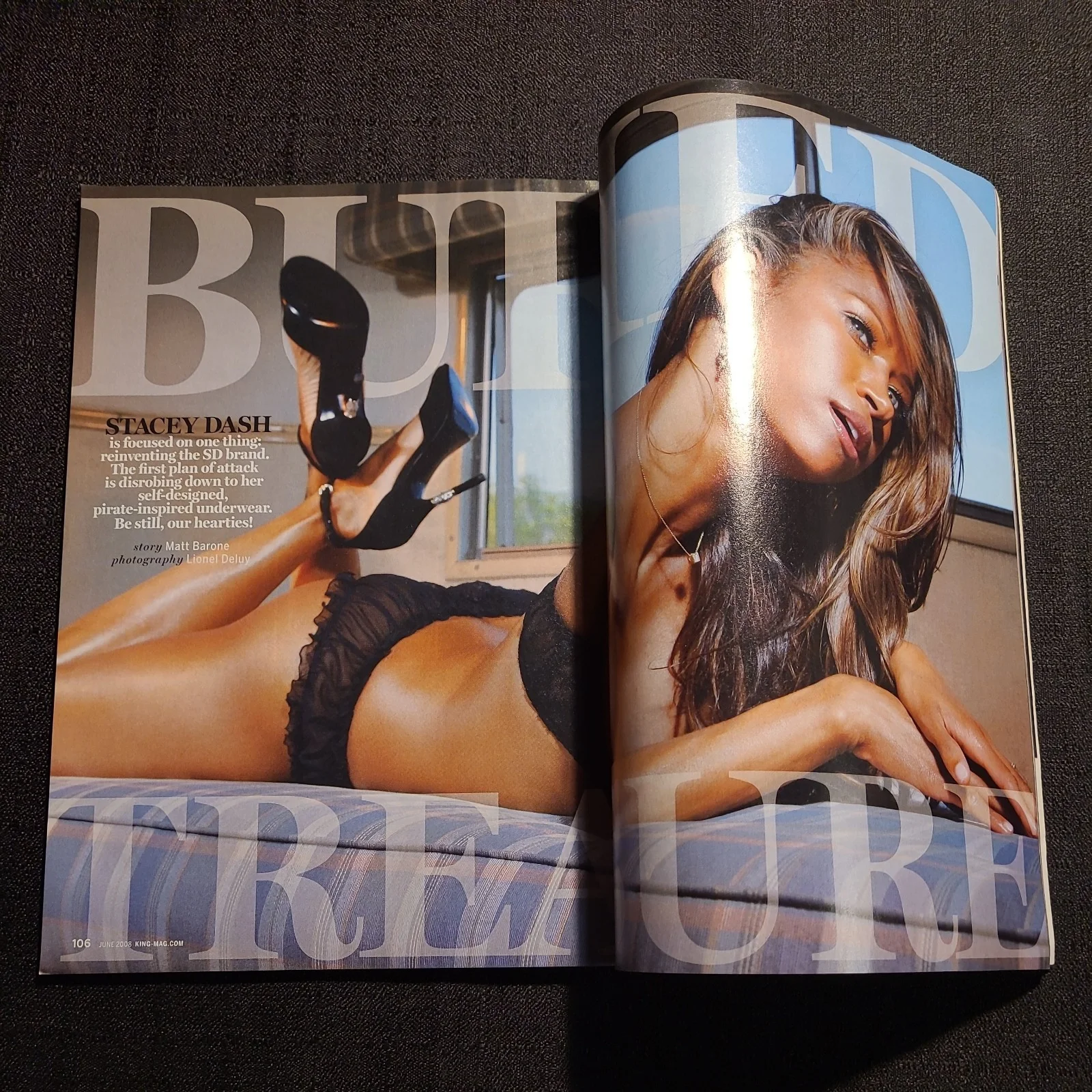 Stacey Dash KING Magazine June 2008 Actresses Sexy RARE Hip Hop, image 4