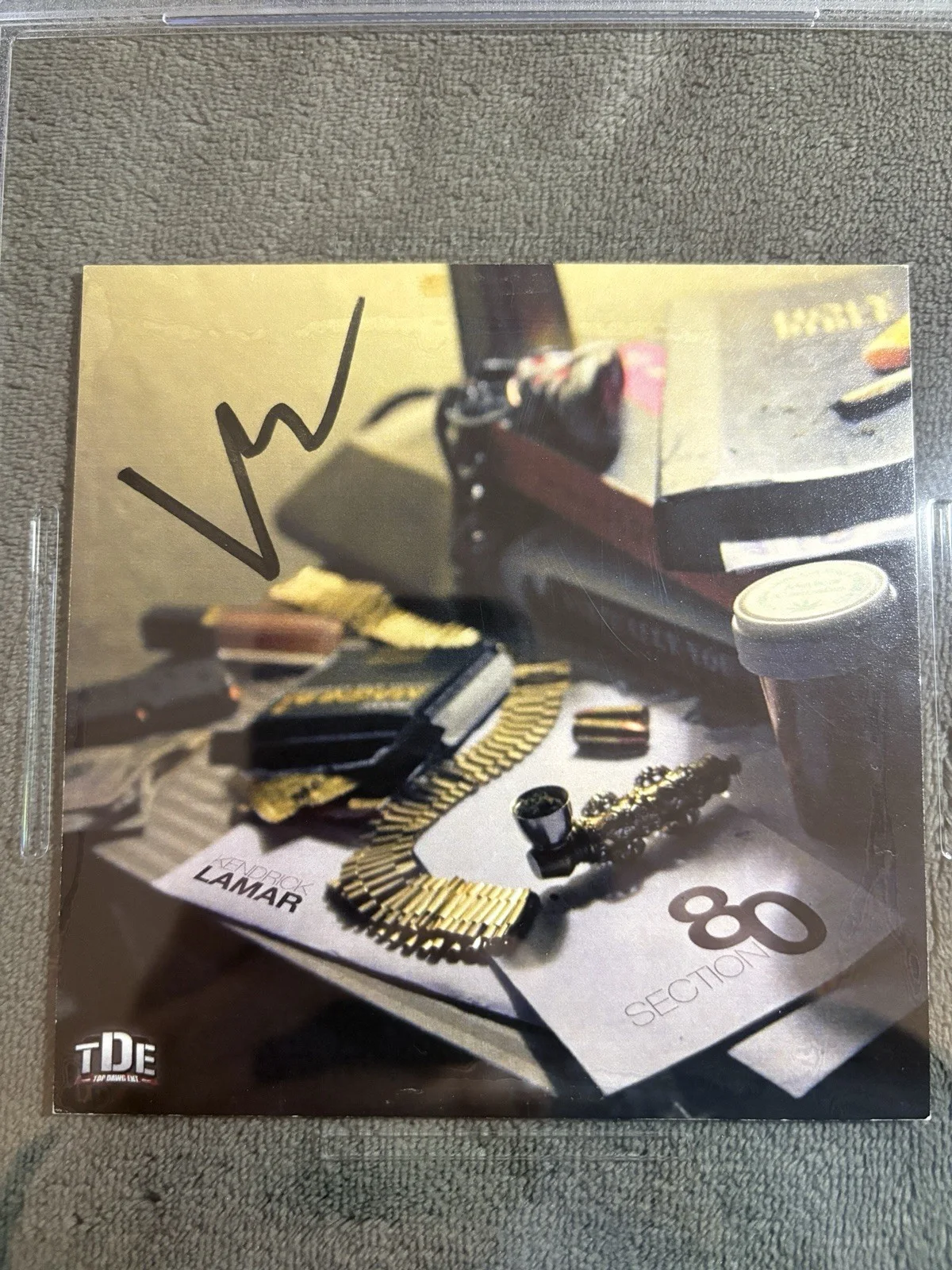 Kendrick Lamar — Kendrick Lamar Signed Section.80 CD Insert - Signed on Artwork PSA/DNA Slab, image 3