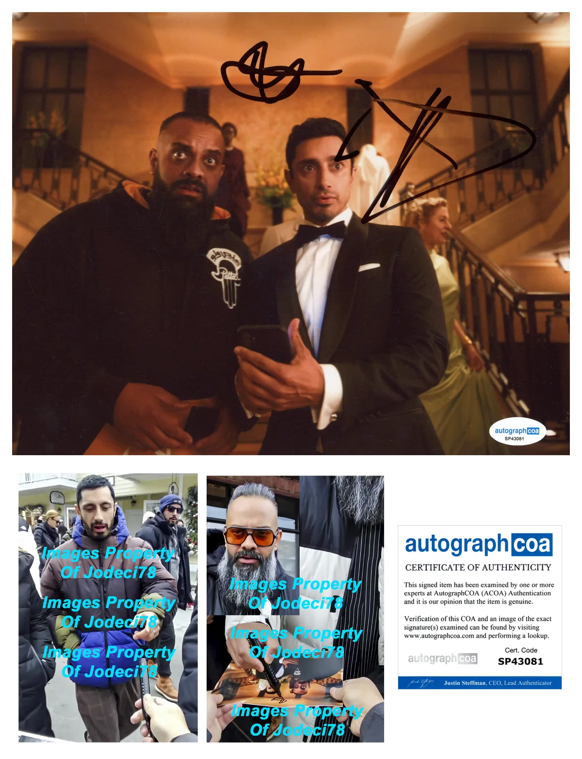 Riz Ahmed, Guz Khan — Riz Ahmed & Guz Khan Signed Autographed BAIT 8x10 Photo EXACT Proof ACOA