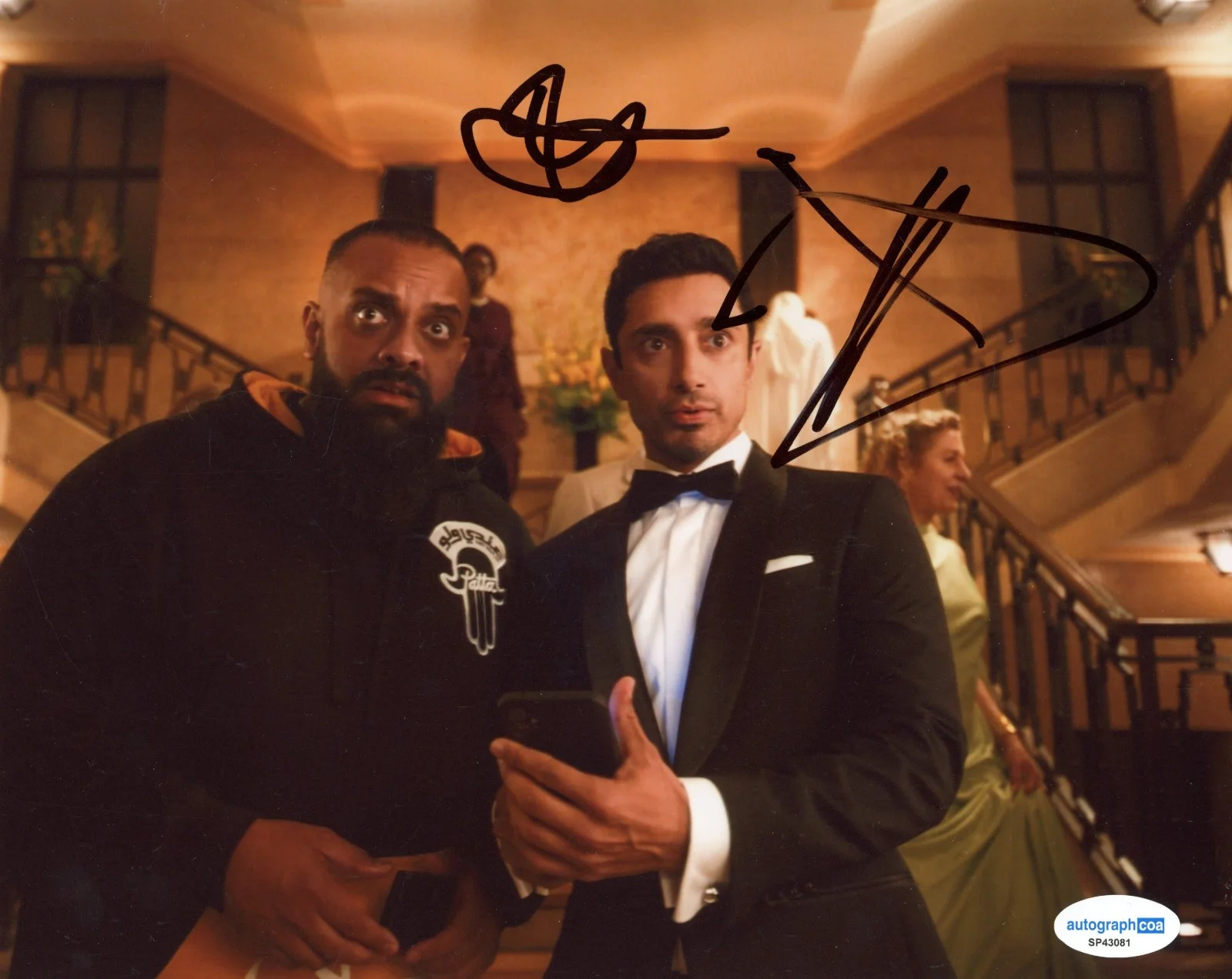 Riz Ahmed, Guz Khan — Riz Ahmed & Guz Khan Signed Autographed BAIT 8x10 Photo EXACT Proof ACOA, image 2