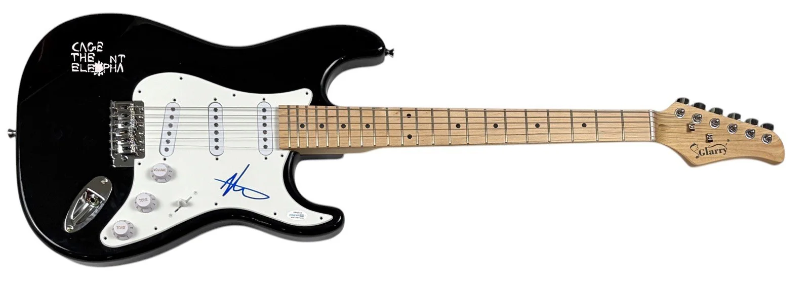 Cage The Elephant Matt Shultz Signed Autograph Electric Guitar Lead Singer ACOA, изображение 2