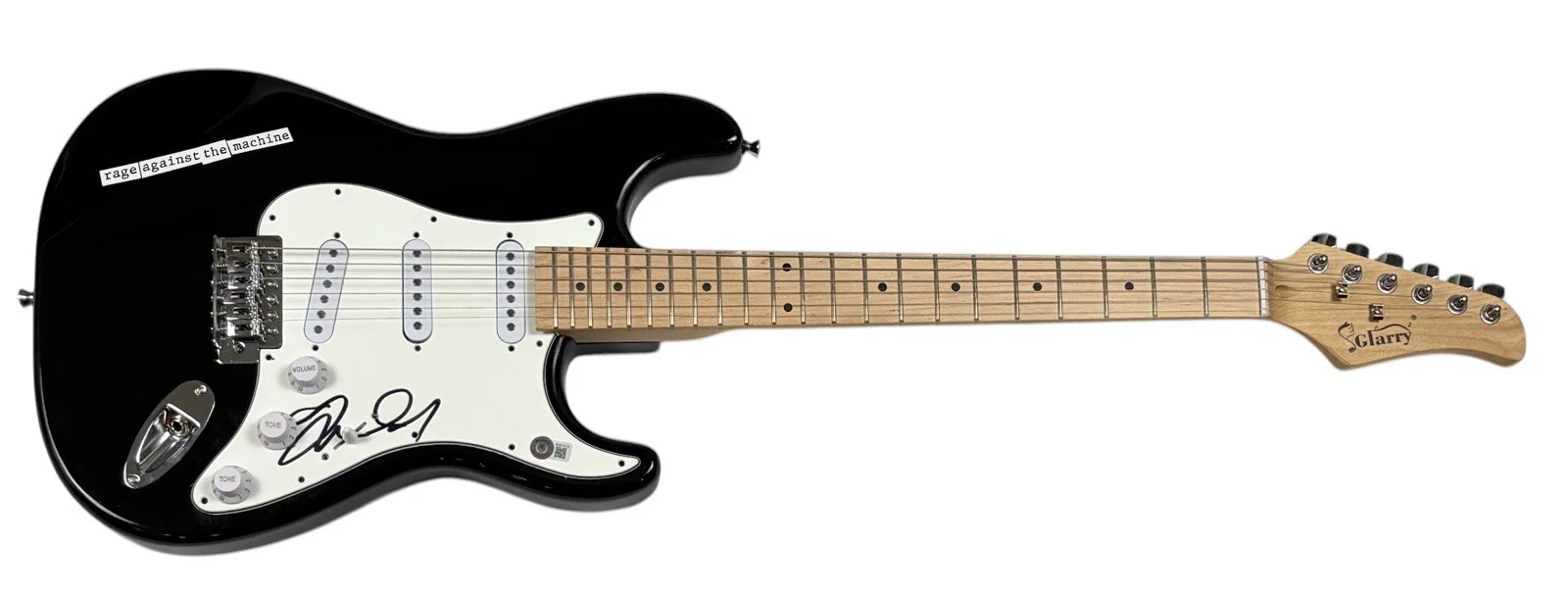 Tim Commerford RAGE AGAINST THE MACHINE Signed Autograph Electric Guitar BAS COA, image 2