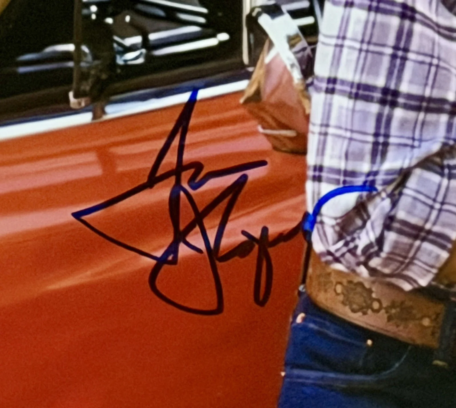 Tom Wopat / John Schneider / Catherine Bach — DUKES OF HAZZARD CATHERINE BACH TOM WOPAT JOHN SCHNIDER HAND SIGNED 16X20 PHOTO, изображение 3