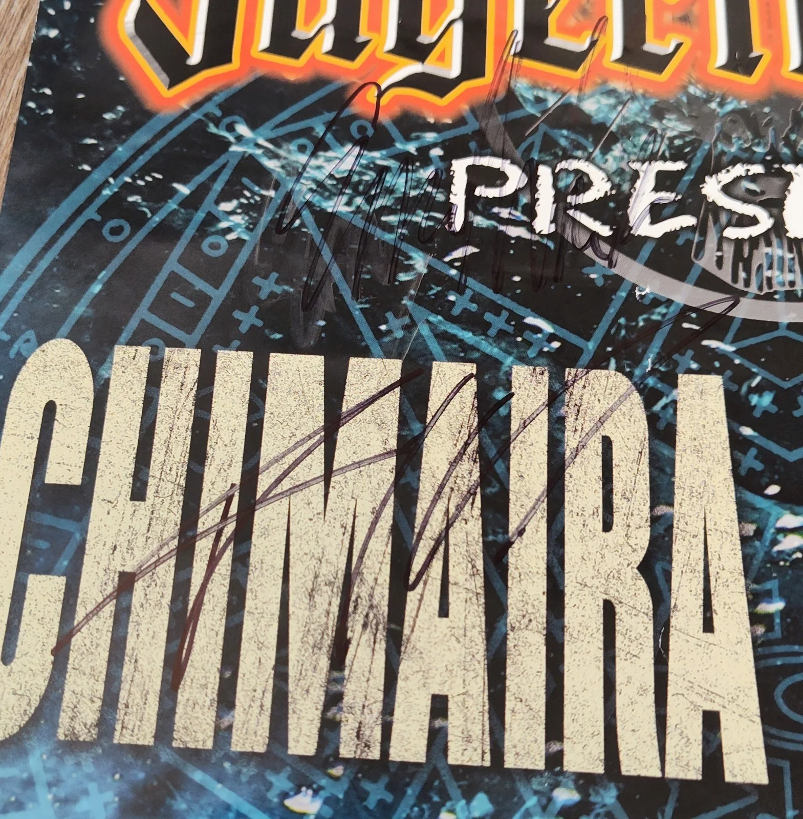 Chimaira / Unearth Signed Tour Poster 2011 Jagermeister Presents Skeletonwitch, image 2