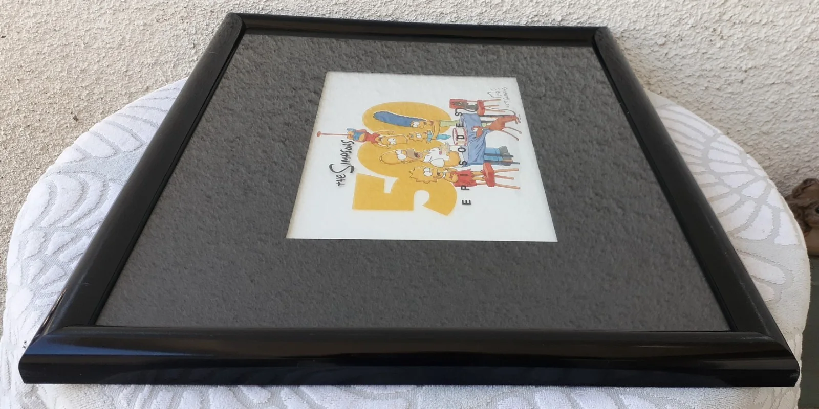 MATT GROENING SIGNED THE SIMPSONS 500 EPISODE CELL PRINT PHOTO BART SKETCH RARE, изображение 5