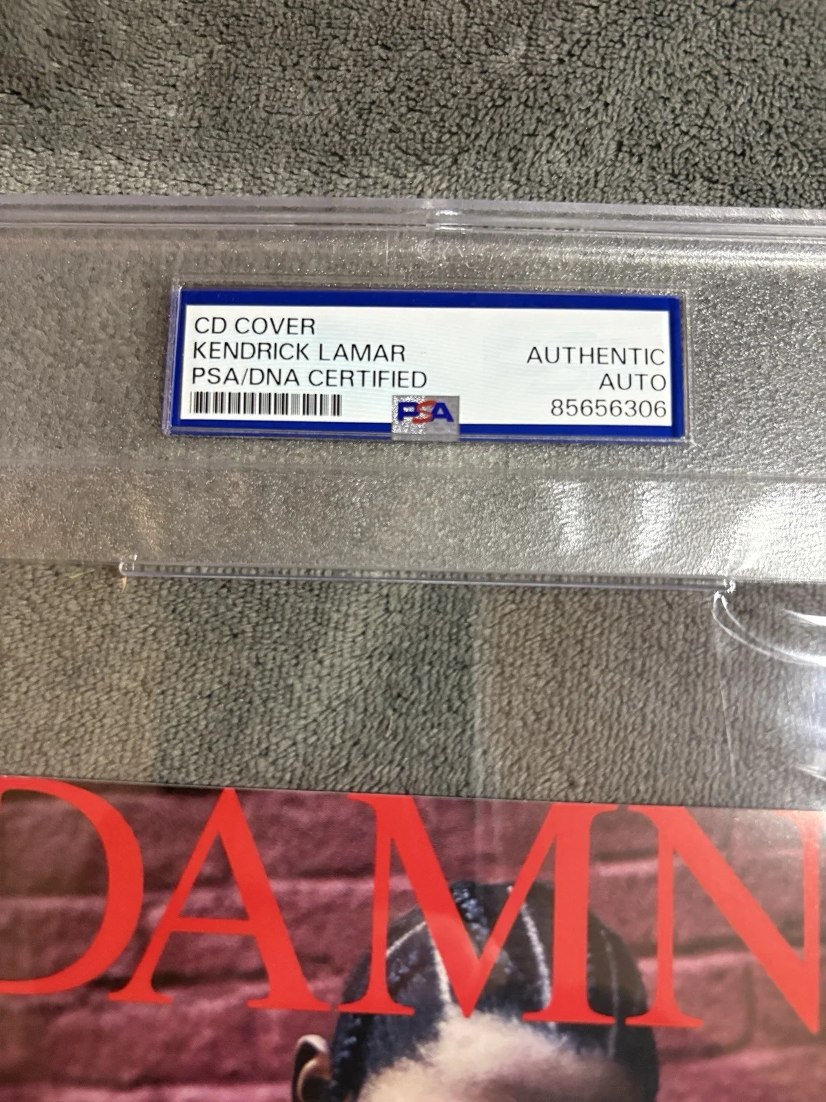 Kendrick Lamar Signed DAMN. CD Cover PSA/DNA Certified Authentic Auto Slab, image 4
