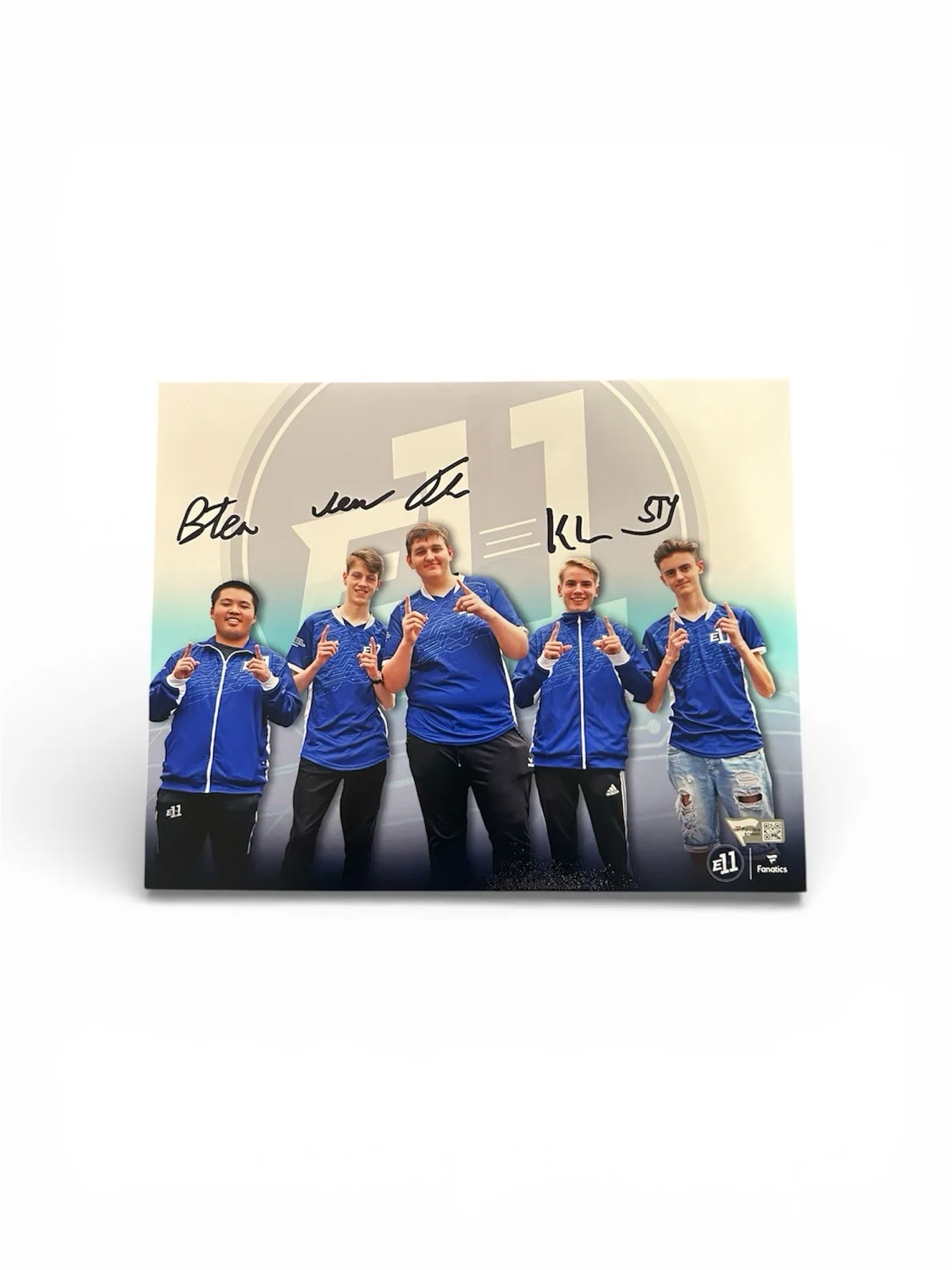 Blootea, Stompy, Tschinken, Klusia, Itemm — E11 Gaming Team FORTNITE 2019 New York Battle Royale Championship Signed 8x10, изображение 2